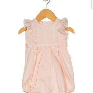 Chloe Pink Ruffled Baby Romper